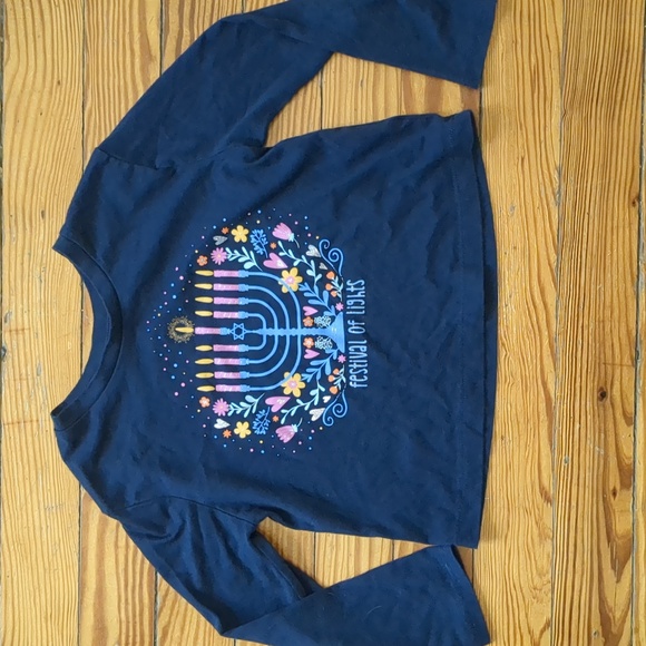Way To Celebrate Other - Girls Long Sleeve Hanukkah Shirt, Size XS